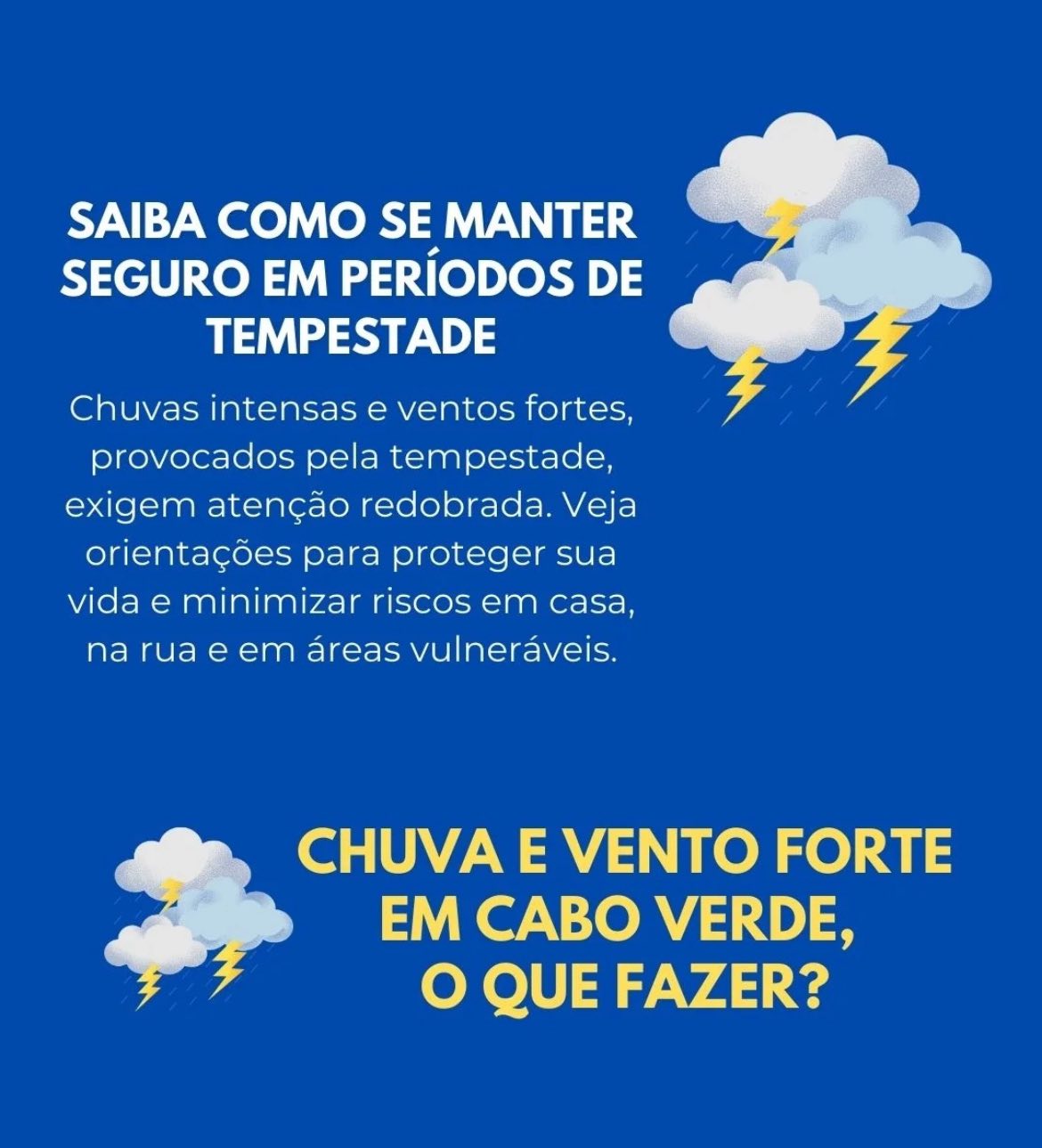 Em tempos de tempestade prudência união e oração