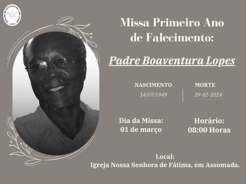 Missa Padre Boaventura Lopes