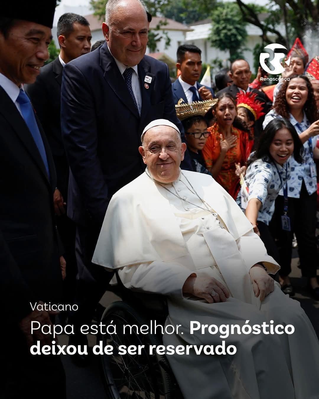 Papa Francisco apresenta melhoras e segue internado para continuidade da recuperação